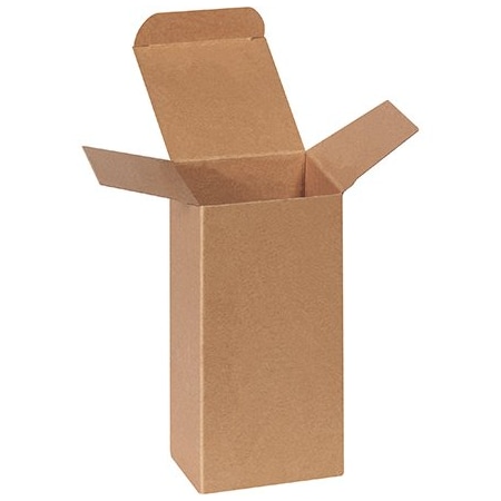 Bsc Preferred 3 x 3 x 6'' Kraft Reverse Tuck Folding Cartons, 250PK BUY00023855